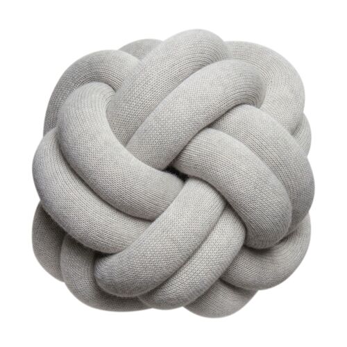 Coussin Gris Clair Knot 30cm - Design House Stockholm