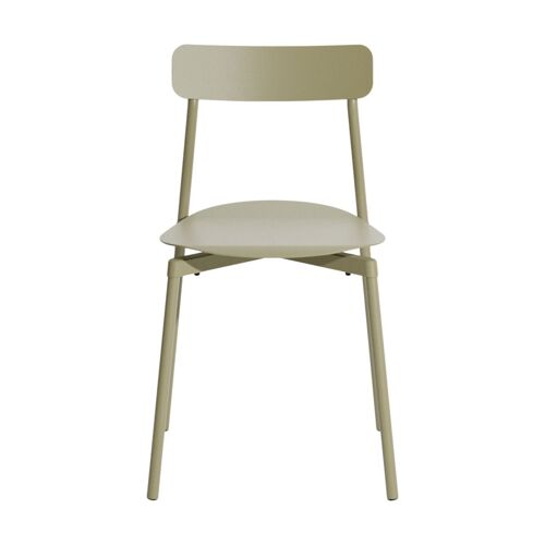 2 Chaises D'extérieur En Aluminium Vert Jade Fromme - Petite Friture