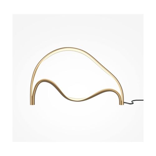 Lampe De Table En Aluminium Laiton 24,5x39cm Plons - Maytoni