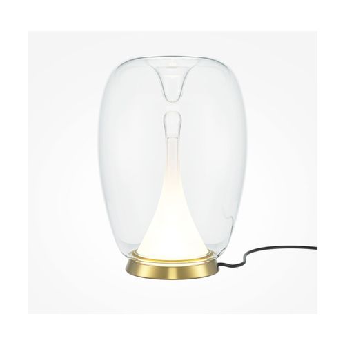 Lampe De Table Globe En Verre Et Aluminium Doré 20x27,2cm Splash - Maytoni