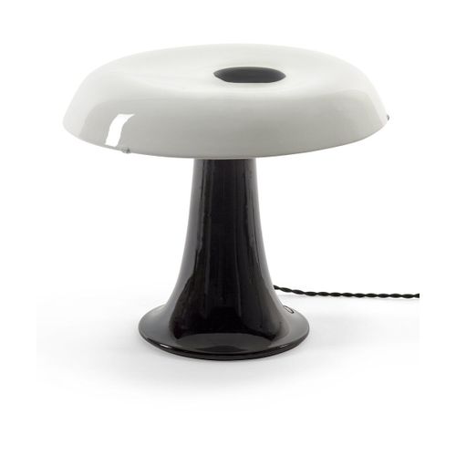 Lampe De Table En Grès Vitré Blanc Et Noir 27x35cm Celine N°3 - Serax