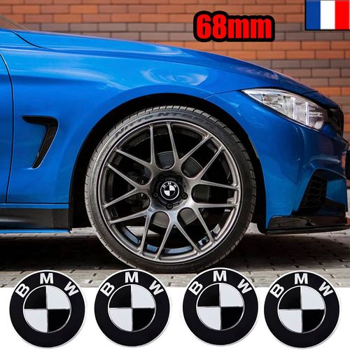 Noir 4 Pcs Cache Moyeu Pour Roue Bmw Cache-Enjoliveurs Ø Diamètre 68mm