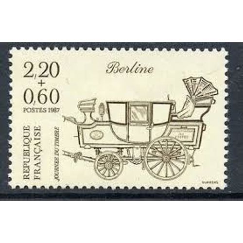 Journée Du Timbre : Berline Année 1987 N° 2468 Yvert Et Tellier Luxe