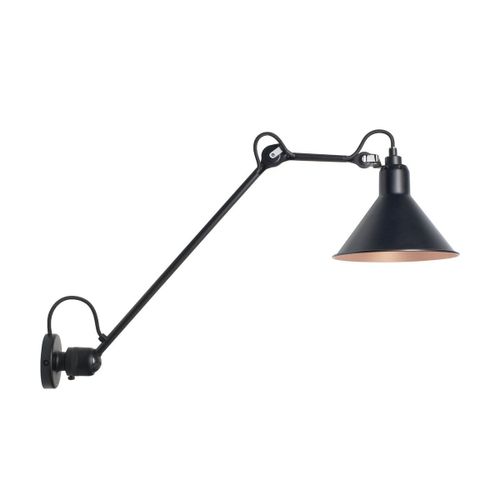 Applique Murale En Acier Noir Et Réflécteur Noir Intérieur Cuivreconique Gras 304 L40