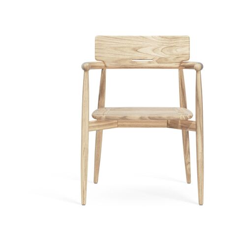 Chaise D'extérieur Avec Accoudoirs En Teck Non Traité 80cm E008 - Carl Hansen & Søn