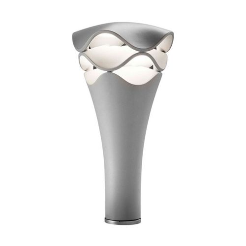 Lampadaire D'extérieur Dimmable En Polyuréthane Gris Pierre 52cm Cornet - Bover