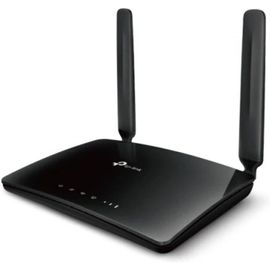 TL-MR6400 300 Mbps 4G Mobile Wi-Fi Router, SIM Slot Unlocked, No Configuration Required, Removable External Wi-Fi Antennas, UK Plug, Black