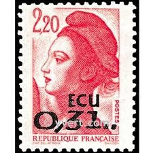 Type Liberté De Delacroix Surcharge E.C.U. Année 1988 N° 2530 Yvert Et Tellier Luxe