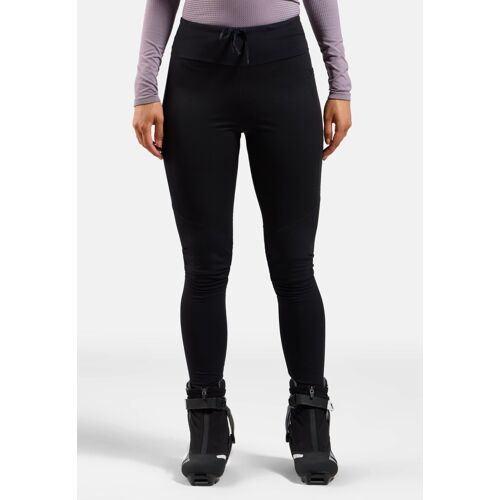 Odlo Collant De Ski De Fond Coupe-Vent Zeroweight Pro Warm Pour Femme, S, Black