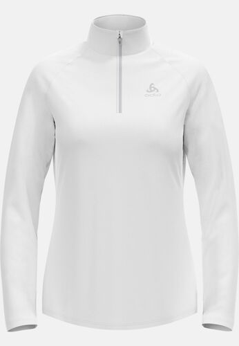 Odlo Pull À Manches Longues Et Col ¿ Zip Besso Pour Femme, Xs, Beige