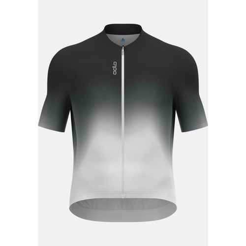 Odlo Maillot De Cyclisme À Manches Courtes Imprimé Zeroweight Chill-Tec Pour Homme, L, Black
