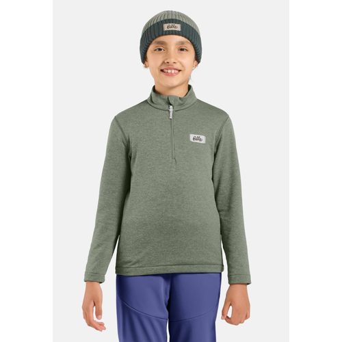 Odlo Pull Multisport Semi-Zippé En Polaire À Structure Quadrillée Pour Enfant Essentials Pour Enfant, 128, Gray