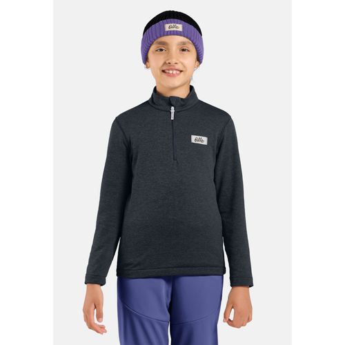 Odlo Pull Multisport Semi-Zippé En Polaire À Structure Quadrillée Pour Enfant Essentials Pour Enfant, 140, Black