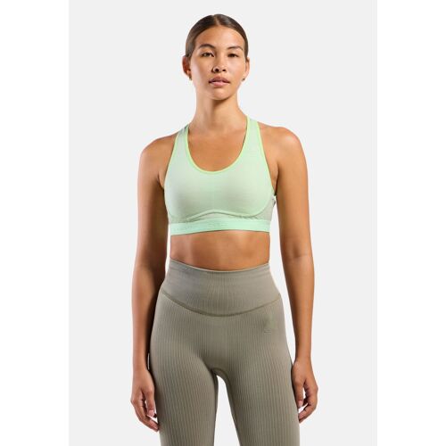 Odlo Brassière De Sport À Maintien Modéré Ascent Performance Wool Pour Femme, M, Green