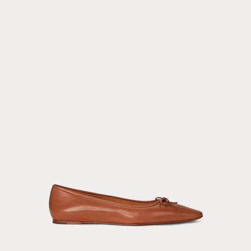 Chaussures Ballerines Bout Pointu En Cuir
