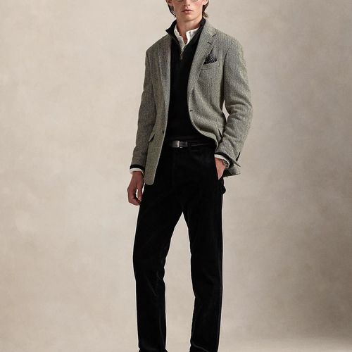 Pantalon Droit Velours Côtelé Stretch