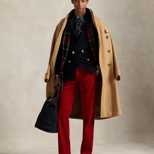 Pantalon Droit Velours Côtelé Stretch