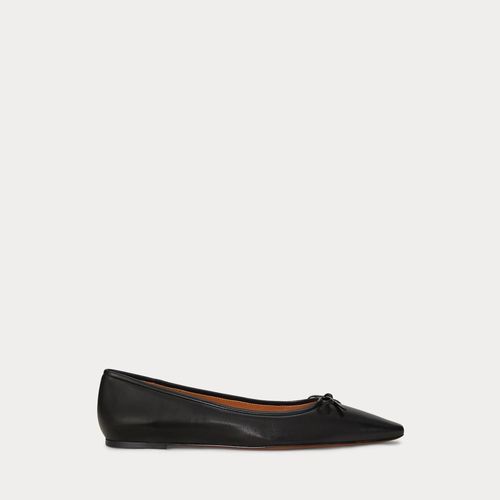 Chaussures Ballerines Bout Pointu En Cuir