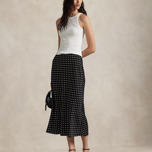Jupe En Satin À Pois