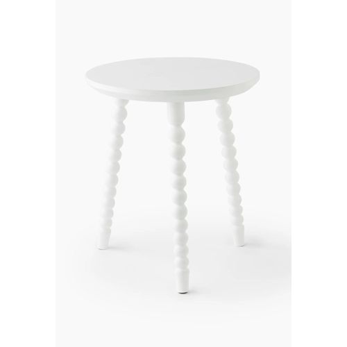 Table Pieds Boules, 40xh46cm, En Bois