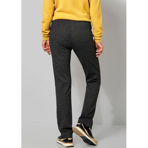 Pantalon En Jersey « Alice » Avec Taille Élastique - Noir / Blanc / Chiné - Gr. 20 De Goldner Fashion