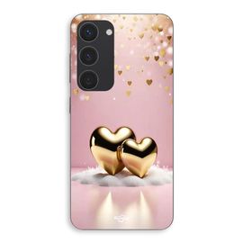 Coque Pour Samsung Galaxy S23 Plus coeur dorée brillant Maniacase