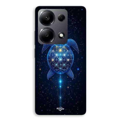 Coque Pour Xiaomi Redmi Note 13 Pro 4g Tortue Cosmique Sacrée Fleur De Vie Maniacase