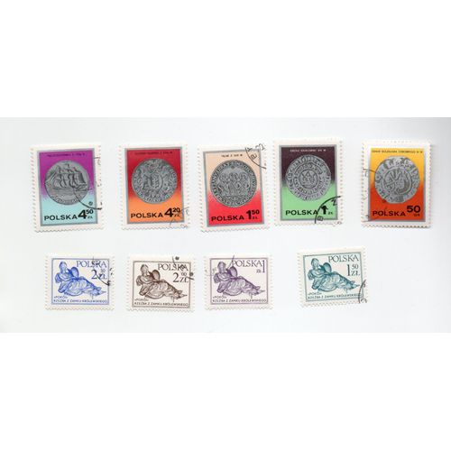 Pologne- Lot De 9 Timbres Oblitérés