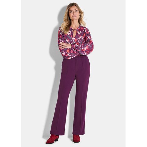 Pantalon À Taille Élastique Avec Pinces - Baie - Gr. 205 De Goldner Fashion