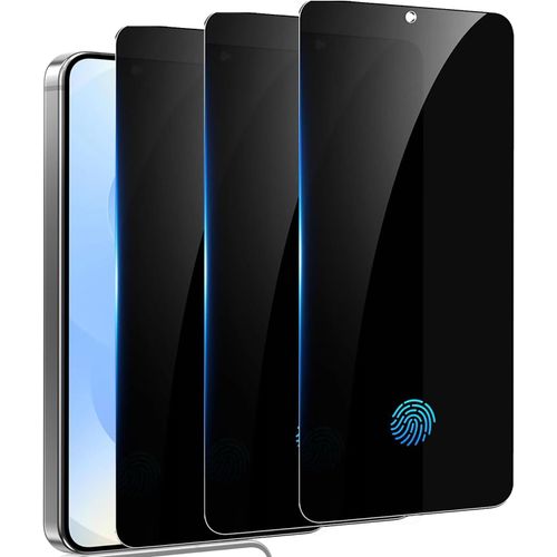 SJZG-3 Pièces Protection D'Écran Anti-Espion Pour Samsung Galaxy S25 Plus, Dureté 9H Film En Verre Trempé Protecteur D'Écran De Confidentialité, Ultra Résistant, Sans Bulles, Empreinte Anti-Doigt