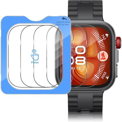 Cauc-3 Pièces Protection Écran Pour Huawei Watch Fit 4 Pro Protecteur D'écran, Sans Bulles, Hd Verre Trempé Couverture Complète Protection D'écran, Avec Un Positionneur Auxiliaire