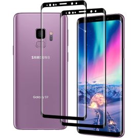 Lot De 2 Verres Trempés Pour Samsung Galaxy S9 - 9h Anti-Rayures, 0,30 Mm, Ultra Transparent Hd, Sans Bulles, Compatible Capteur D'empreintes, Revêtement Oléophobe