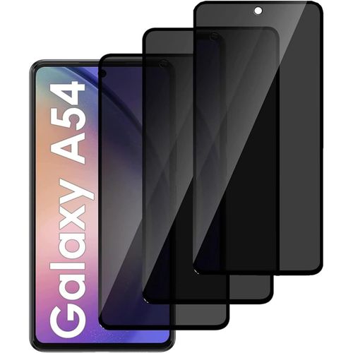 Lot De 3 Verres Trempés Confidentialité Pour Samsung Galaxy A54 5g ¿ 9h, Couverture Intégrale, Anti-Espion, Anti-Traces, Sans Bulles, Ultra Résistant