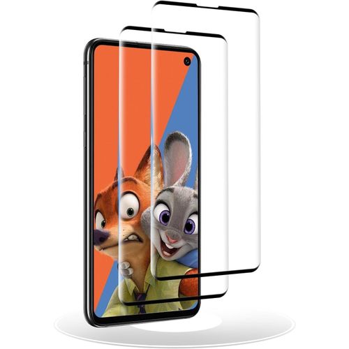 SJZG-Verre Trempé Pour Samsung Galaxy S10E, [2 Pièces] Protecteur D'Écran Pour Samsung Galaxy S10E, Film Protection, 3D Full Coverage, Dureté 9H, Sans Bulles, Hd Clarté