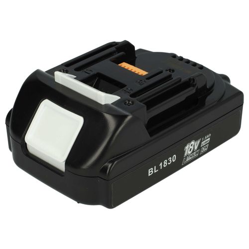 vhbw Batterie compatible avec Makita HP451RFE, HP457DWE, GD800DZ, HP457D, HP454DRFX, HP454D, HP454DZ outil électrique (1500 mAh, Li-ion, 18 V)