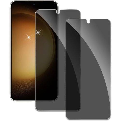 Lot De 2 Verres Trempés Confidentialité 9h Pour Samsung Galaxy S23/S22 - Anti-Espion, Anti-Rayures, Sensibilité Tactile Préservée