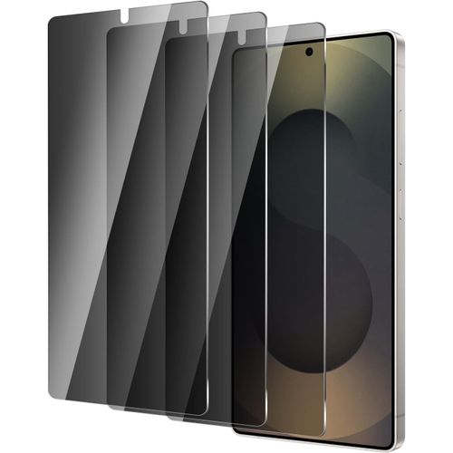 Lot De 3 Protecteurs D'écran Anti-Espion Pour Samsung Galaxy S25 Ultra ¿ Verre Trempé 9h, Hd, Anti-Empreintes, Sans Bulles, Livré Avec 3 Lingettes Et 3 Autocollants Anti-Poussière