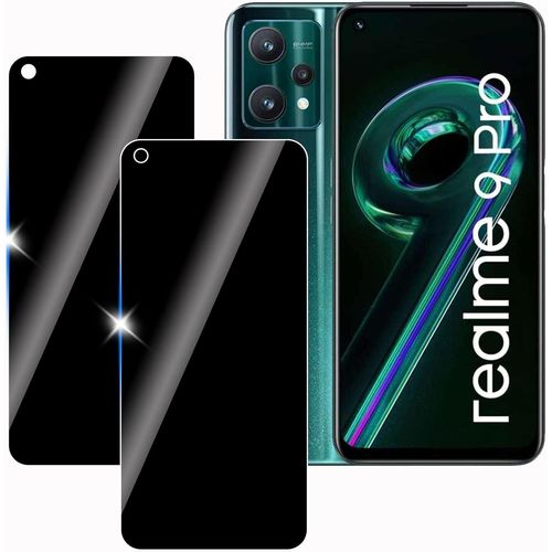 Lot De 2 Verres Trempés Vie Privée Pour Realme 9 Pro 5g - Anti-Espion 9h, Anti-Rayures, Ultra-Fin, Haute Sensibilité Tactile, Pose Sans Bulles, Revêtement Oléophobe