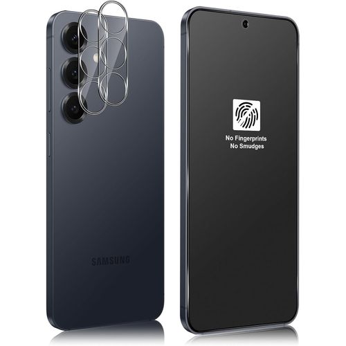 CAUC-Couverture Complète Verre Trempé Mat pour Samsung Galaxy S25 5G et Caméra Arrière Protecteur [2+2 Pièces], Anti-Reflet, Anti-Traces de Doigts, 9H Dureté Matt Protection écran