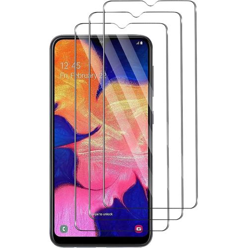 JGD-Lot de 3, Verre Trempé Compatible avec Samsung Galaxy A10, Film Protection écran - Anti Rayures - sans Bulles d'air -Ultra Résistant (HD Ultra Transparent) pour Samsung Galaxy A10
