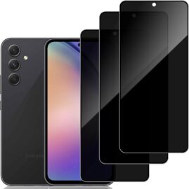 SJZG-3 Pièces Protection D'Écran Anti-Espion Pour Samsung Galaxy A54 6.4"", Verre Trempé Film Protection Écran De Confidentialité - Anti-Rayures, Non Compatible Avec D'Empreintes