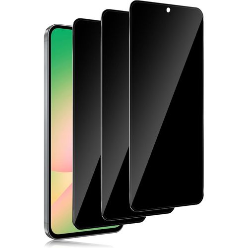 CAUC-Verre Trempé Anti-Espion pour Samsung Galaxy A36/A56 5G, Dureté 9H Couverture Complète Film Protection écran de Confidentialité, Anti-Spy Anti-Trace Privacy Protecteur, Sans Bulles [3 Pièces]