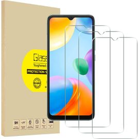Lot De 3 Verres Trempés Pour Xiaomi Redmi 10c - 9h, Anti-Rayures, Hd, Sans Bulles, Anti-Empreintes