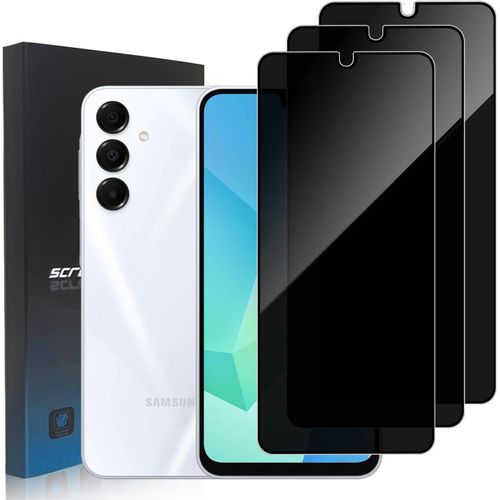3 Pièces Protection D'écran Anti-Espion Pour Samsung Galaxy A16, Dureté 9h Ultra Résistant Couverture Complète Film En Verre Trempé Protecteur D'écran De Confidentialité Pour Samsung Galaxy A16