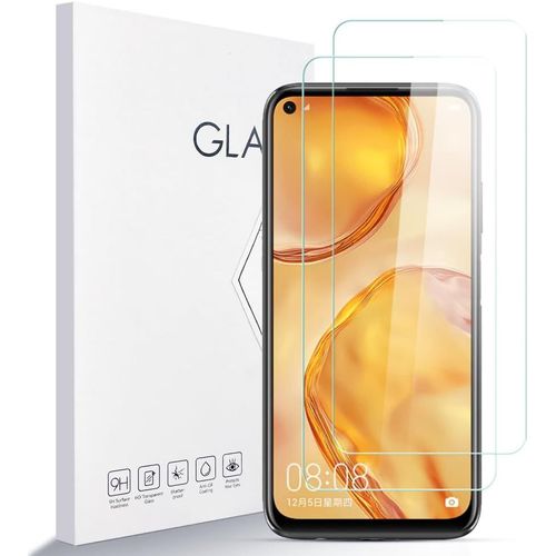 Protège¿Écran En Verre Trempé 9h Pour Huawei Nova 6 Se - Lot De 2, Anti¿Rayures, Bords Arrondis 2.5d, Pose Facile Avec Outil 3d
