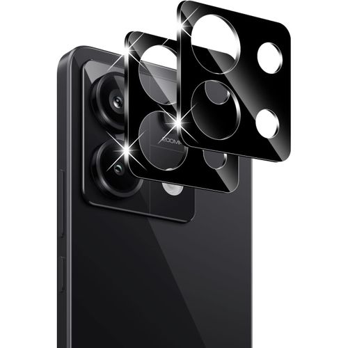 Protection Verre Trempé Lentille Caméra Arrière Pour Xiaomi Redmi Note 13 Pro 5g - Dureté 9h Anti-Rayures Ultra Hd, Anti-Empreintes, Installation Facile (Noir)