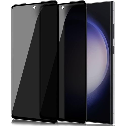 Verre Trempé Confidentialité Pour Samsung Galaxy S23 Ultra - Pack 2, Protection 3d Couverture Totale 9h Anti-Rayures Haute Définition Et Tactile Réactif