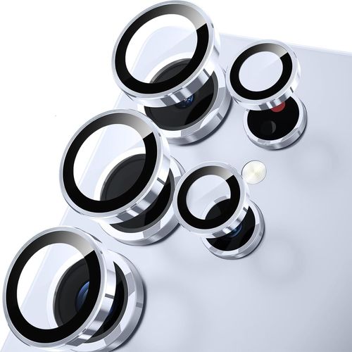 Protection D'objectif Compatible Galaxy S25 Ultra ¿ Verre Trempé 9h, Cadre En Alliage D'aluminium, Anti-Rayures Hd, Installation Sans Bulles, Bleu