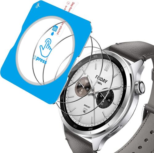 Jgd-Verre Trempé Pour Xiaomi Watch S4 47mm [3 Pièces],9h Dureté Protection Écran Film Avec Une Aide Au Positionnement Pour L'installation, Anti-Poussière Sans Bulles Vitre Trempé