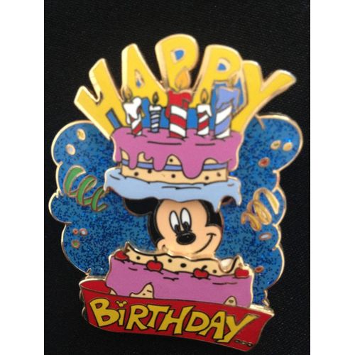 Pins Disney Disneyland Paris : Mickey Happy Birthday